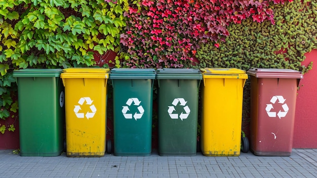 Recycling containers at a waste management facility