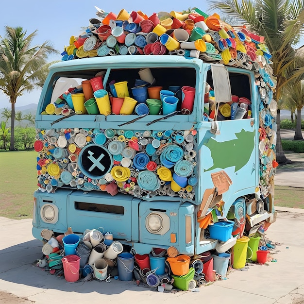 Recycling kunst is echt cool omdat het dingen neemt die normaal gesproken worden weggegooid en draait th