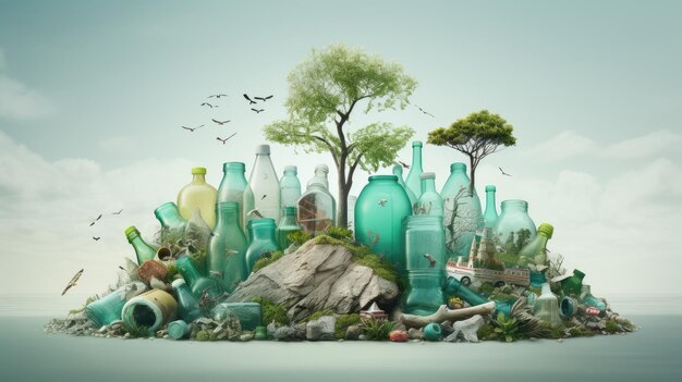 사진 지속 가능성과 환경 의식을 고취하는 재사용 가능한 제품 재활용