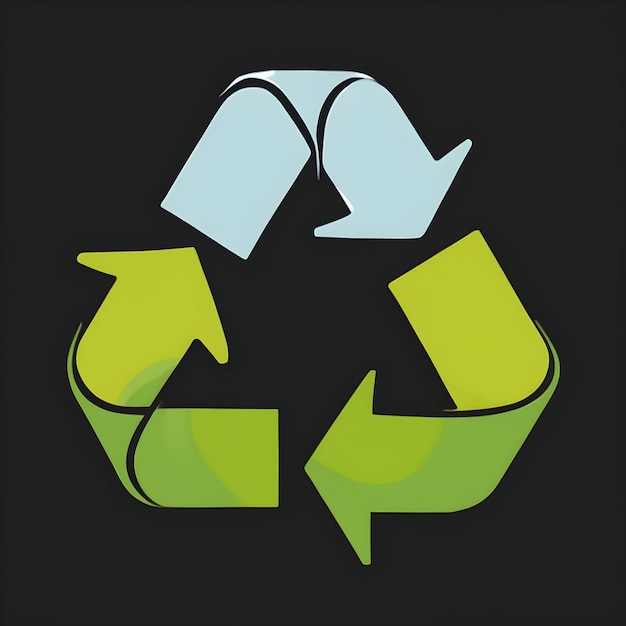 Photo recycling symbol icon green ecofriendly graphics environmental conservation symbols waste reduct