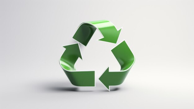 Recycling symbool geïsoleerd op witte achtergrond