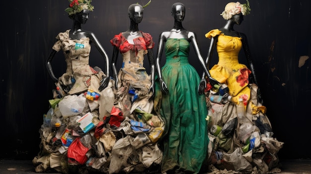 Foto recycling van herbruikbare producten die duurzaamheid en milieubewustzijn bevorderen