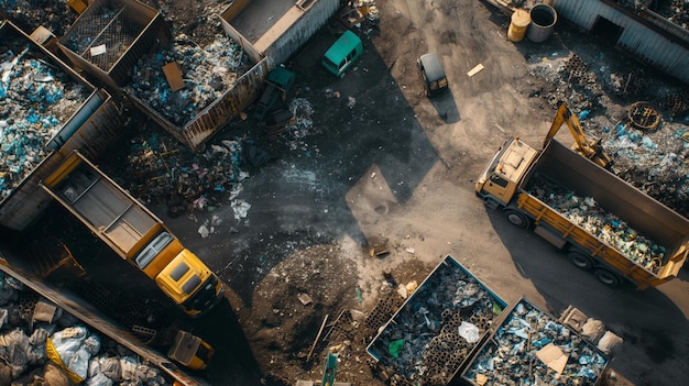 Recyclinginstallatie voor het beheer van industriële afvalstoffen voor het sorteren van verschillende materialen