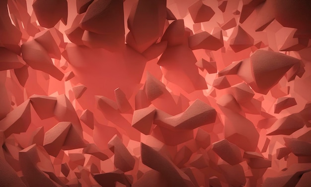 Red 3d abstract background