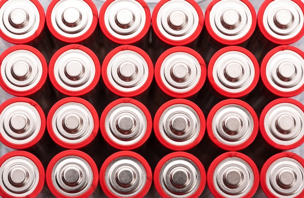 Red AA batteries