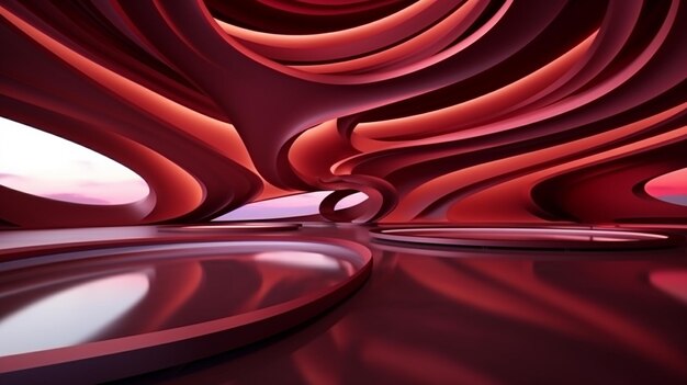 red abstract background banner HD 8K wallpaper Stock Photographic