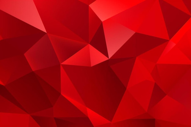 A red abstract background consisting of triangles