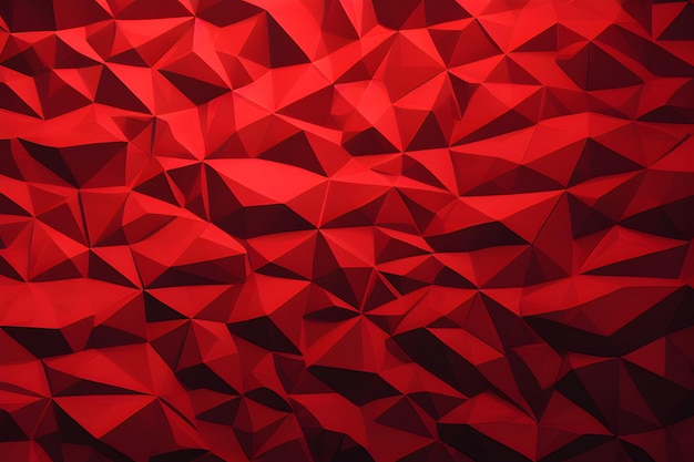 Красный абстрактный фон низкополигональная