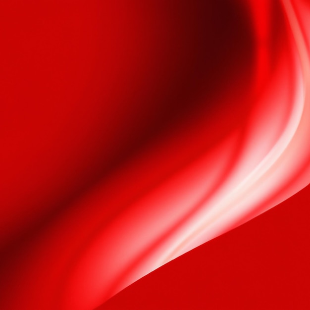 暗い部分と明るい汚れと滑らかな線を持つ赤の抽象的なグラデーションの背景