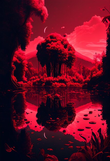 Red aesthetic wallpapers