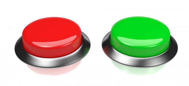 写真 赤と緑のボタン