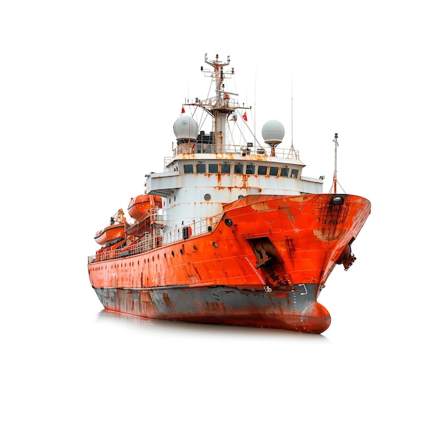 写真 赤と白のボート - 水上の人工知能