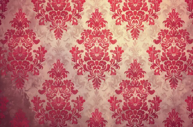 写真 複雑 な パターン を 持つ 赤 と 白 の 壁紙