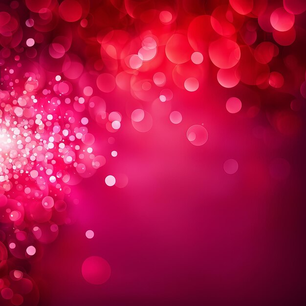 Red andPink Abstract background with bokeh background