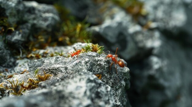 Red ant in nature