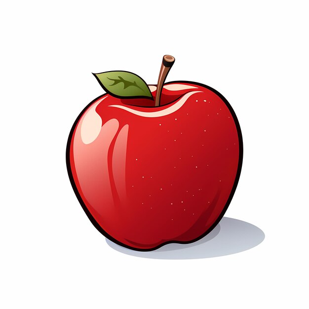 red apple clipart