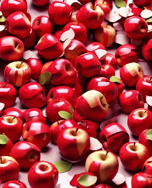 Foto alimenti a base di mele rosse