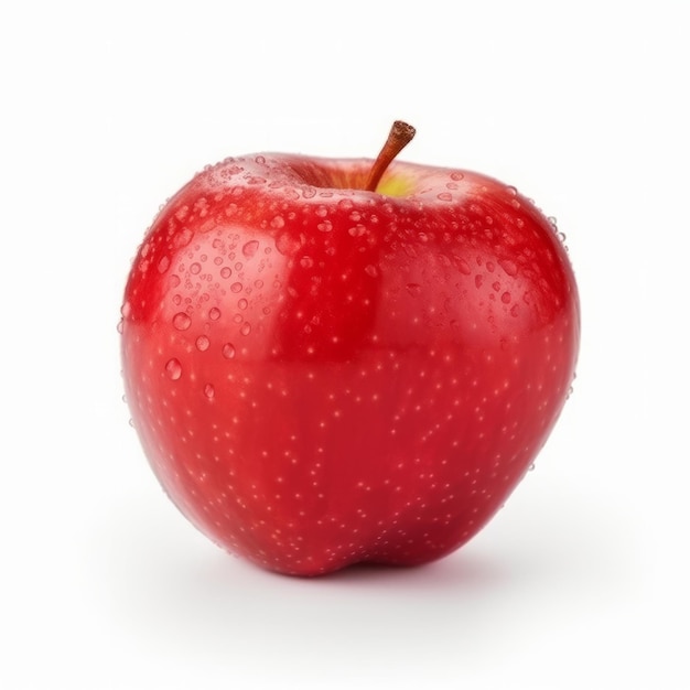 Red apple isolated Illustration AI GenerativexD