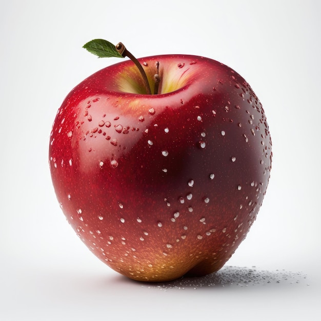 Red Apple Isolated Illustration Generative AI