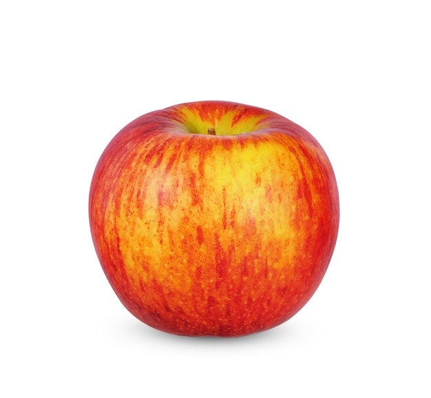 白い背景のリンゴのクリッピング パスに分離された赤いリンゴ