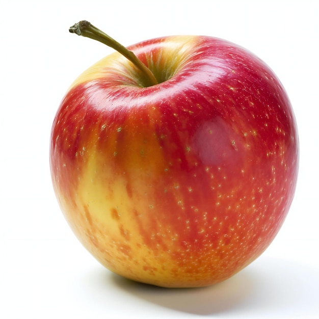 Red apple isolated on white background