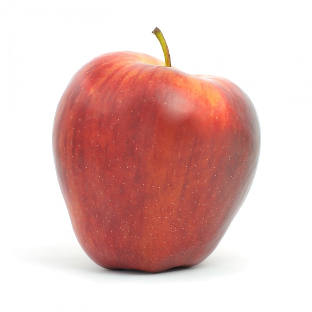 Red apple isolated on white background