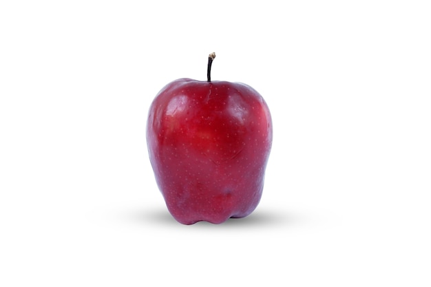 Red apple isolated on a white background