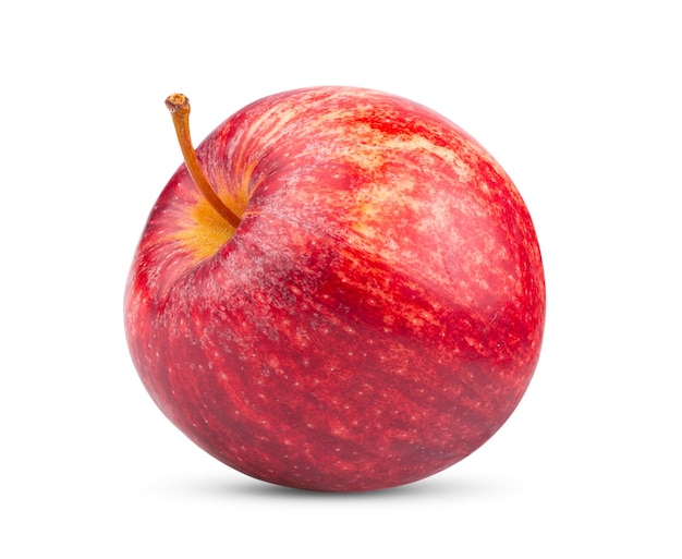 흰색 배경에 고립 된 빨간 사과