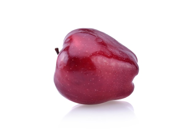 Red apple isolated on white background