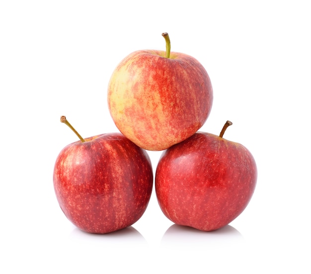 Red apple isolated on white background