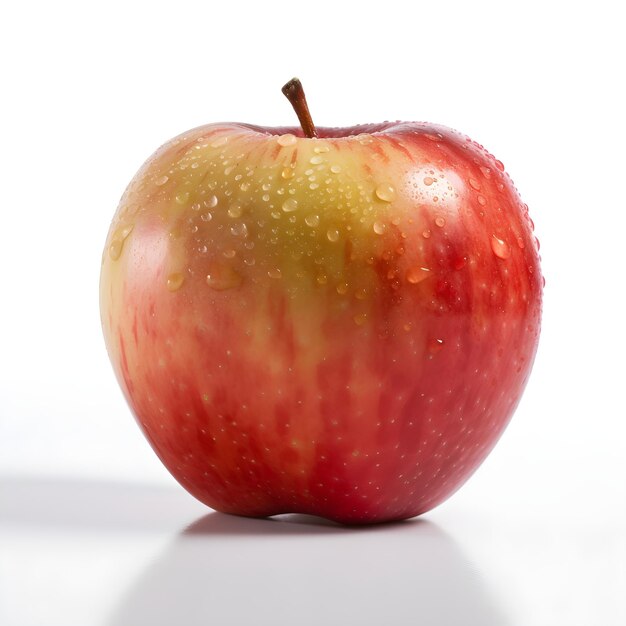 Red apple isolated on white background