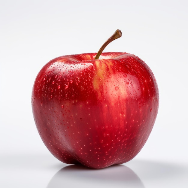 Red apple isolated on white background