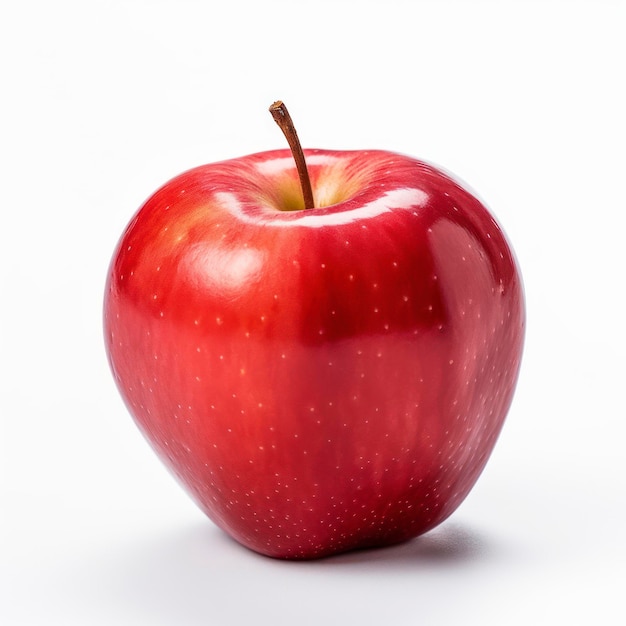 Red apple isolated on a white background