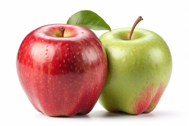 Red apple isolated on white background