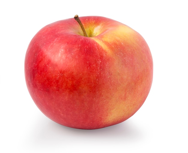 Red apple isolated on white with clipping path