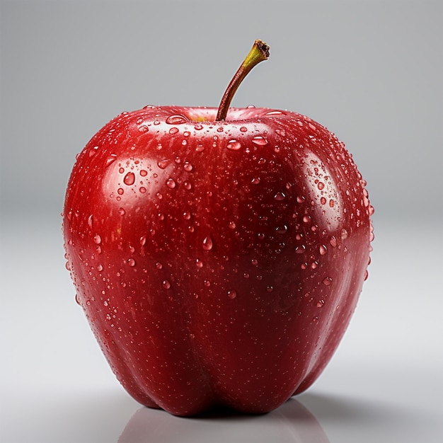 red apple isolated