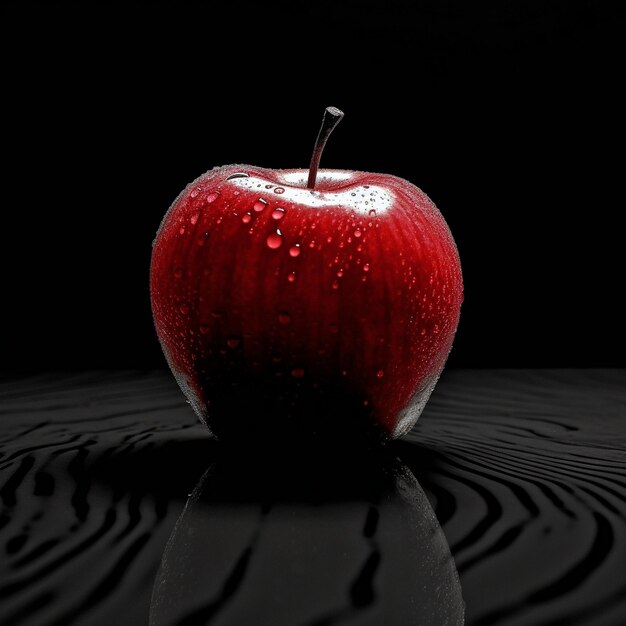 Photo red apple stylish photo