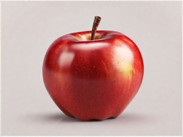 Photo red apple on transparent