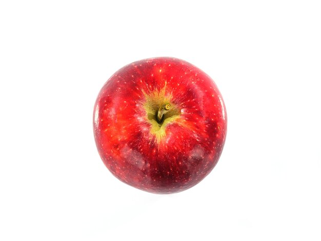 Photo red apple on white background