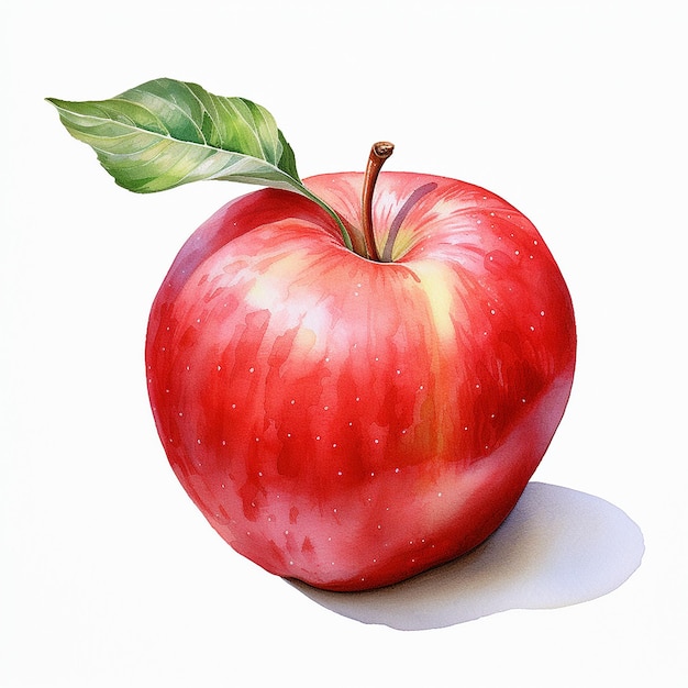 Red Apple with Smooth Surface and Attractive Shine