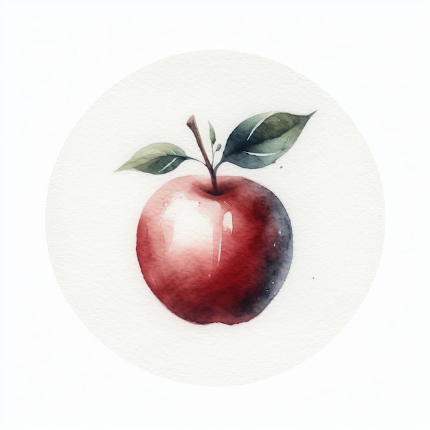 red apple