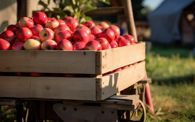 red apples autumn season