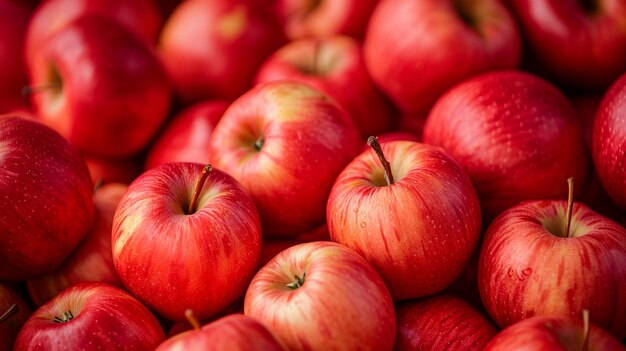 Red apples background