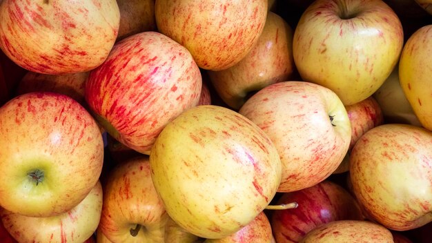 red apples close up, for background or texture