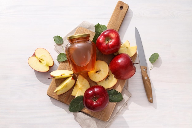 red apples concept of fresh and healthy food