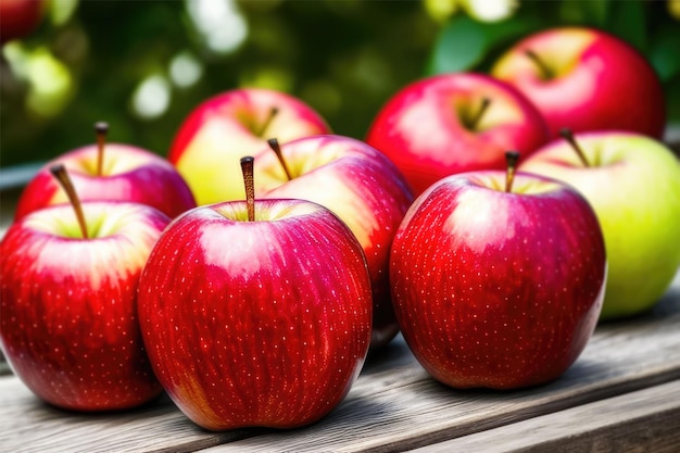 red apples fruit apple fruits