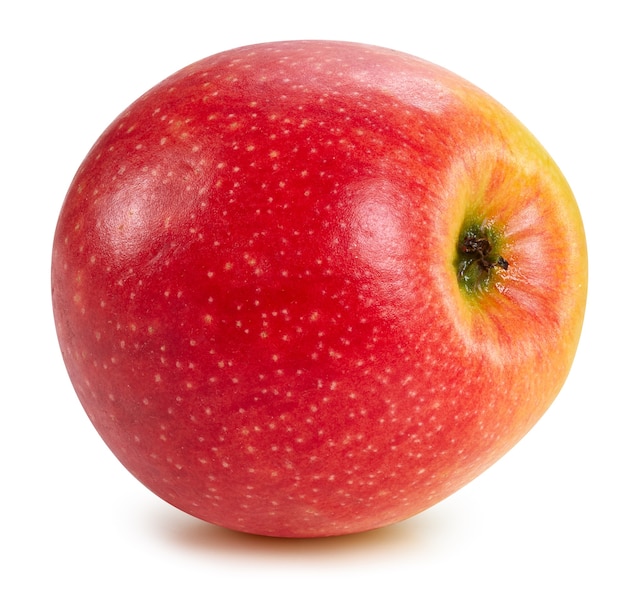 Красные яблоки, изолированные на белом фоне