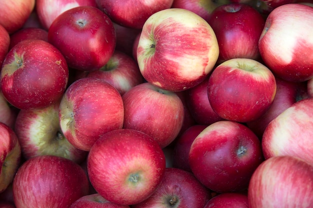 Red Apples for sale on Market Stall