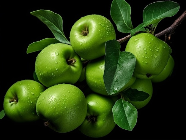 A red apples on white background