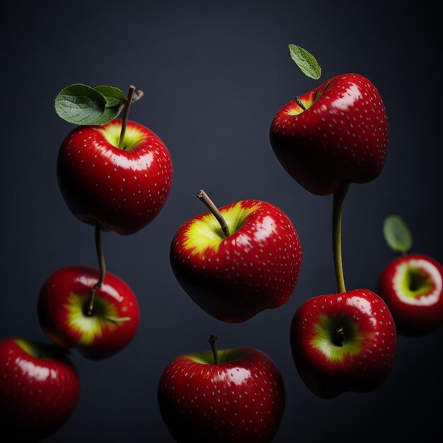 red apples